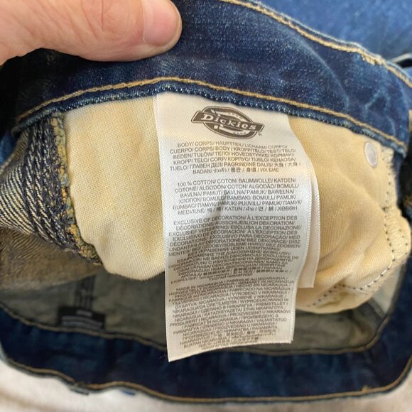 Dickies Mens Carpenter Jeans 30x32 Relaxed Fit Blue Denim Work Pants - Picture 6 of 16